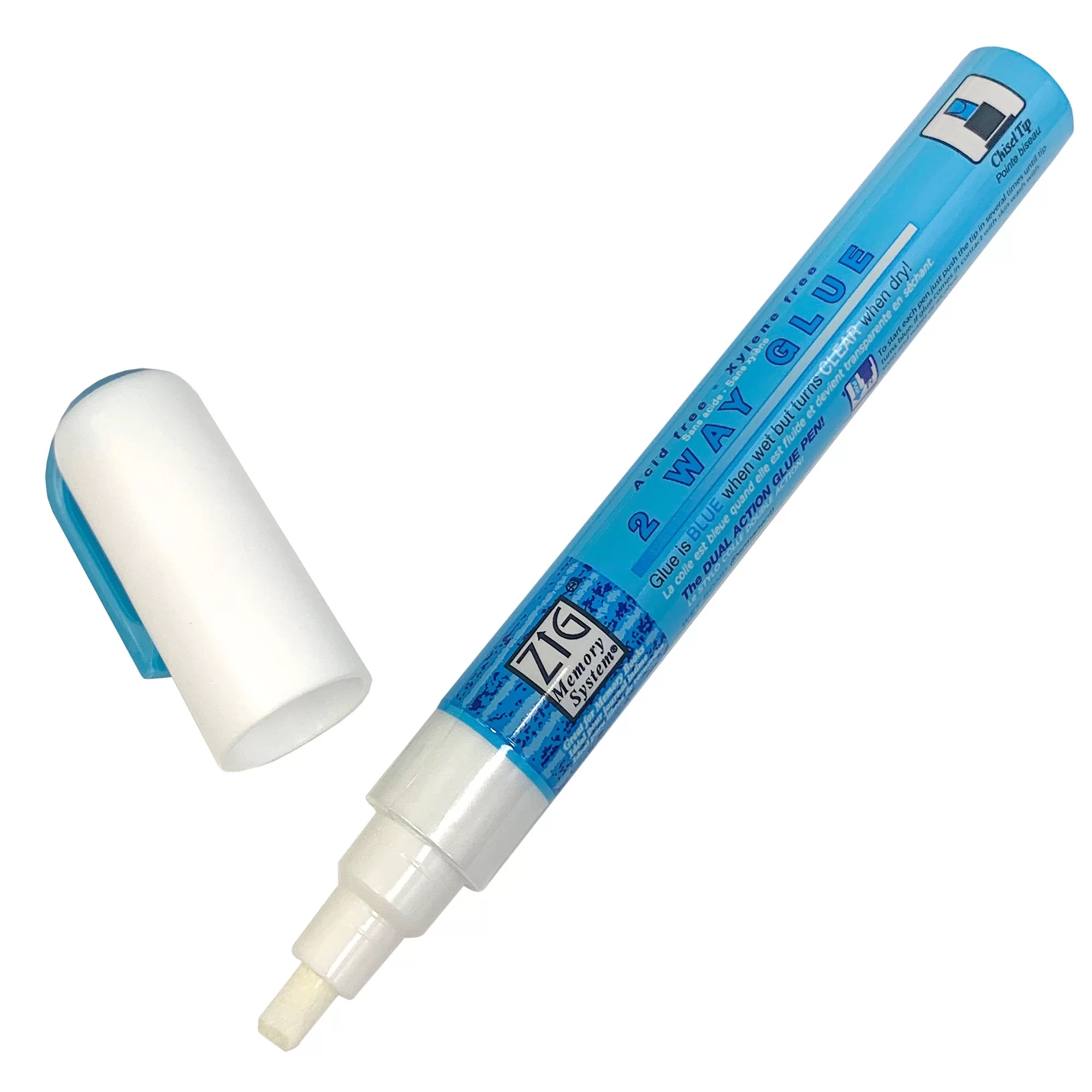 Zig 2-Way Glue Pen Carded 3-pkg-squeeze & Roll